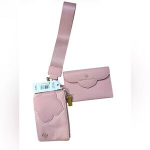 🆕  Kendra Scott Dual Wallet Keychain in mauve pink